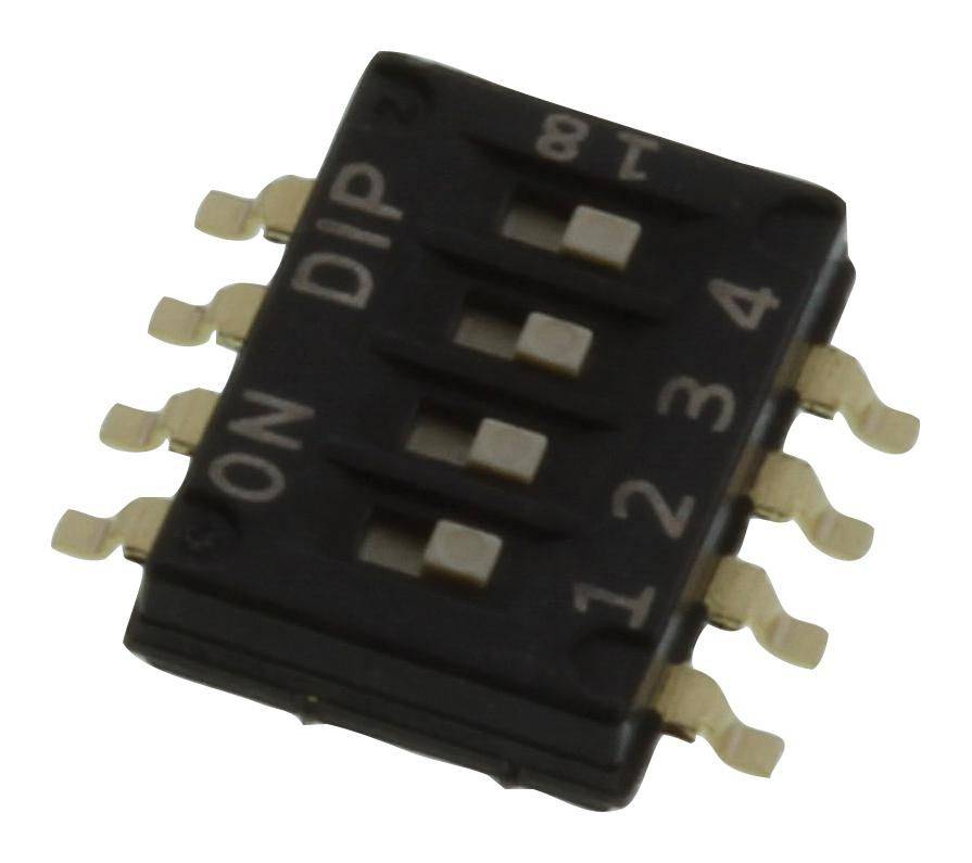 Multicomp Pro (MCDHN-04F-V) DIP / SIP Switch, SPST, 24 VDC, 25 mA
