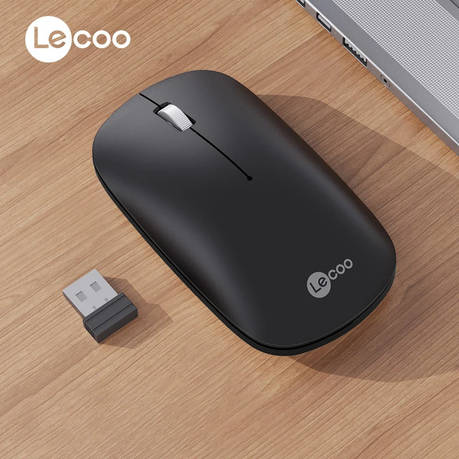 Lenovo Lecoo - WS214 - 2.4G Slim Portable 1200 DPI Wireless Mouse - Grey