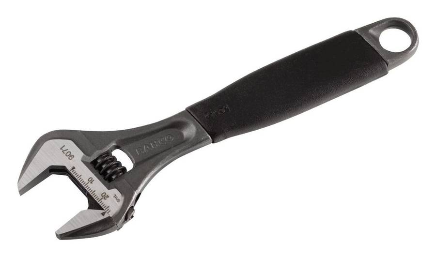 Bahco (9071) Wrench, Adjustable, 27 mm Max Jaw Opening