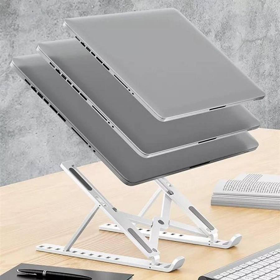 Adjustable Laptop Stand Aluminium Alloy Portable Foldable Riser Holder