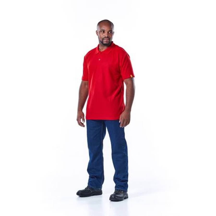 Dromex - 100% Polyester Golfer - Red - 5XL - Dromex - 100% Polyester Golfer - Red - 5XL