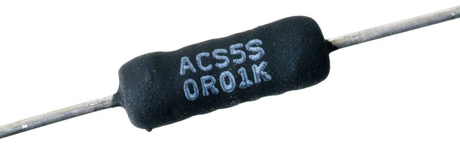 Arcol (ACS5SR1J) Through Hole Resistor, Silicone Coated, 0.1 ohm