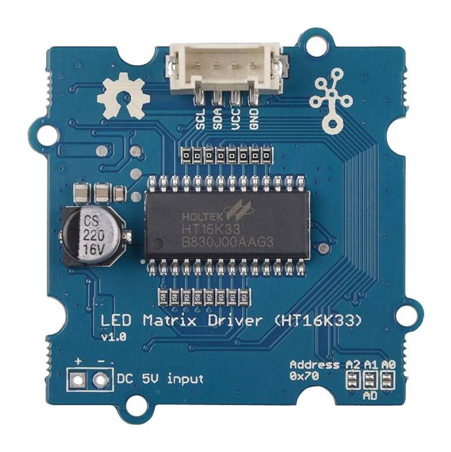 Seeed Studio (104020089) LED Matrix Board, with Driver, Red