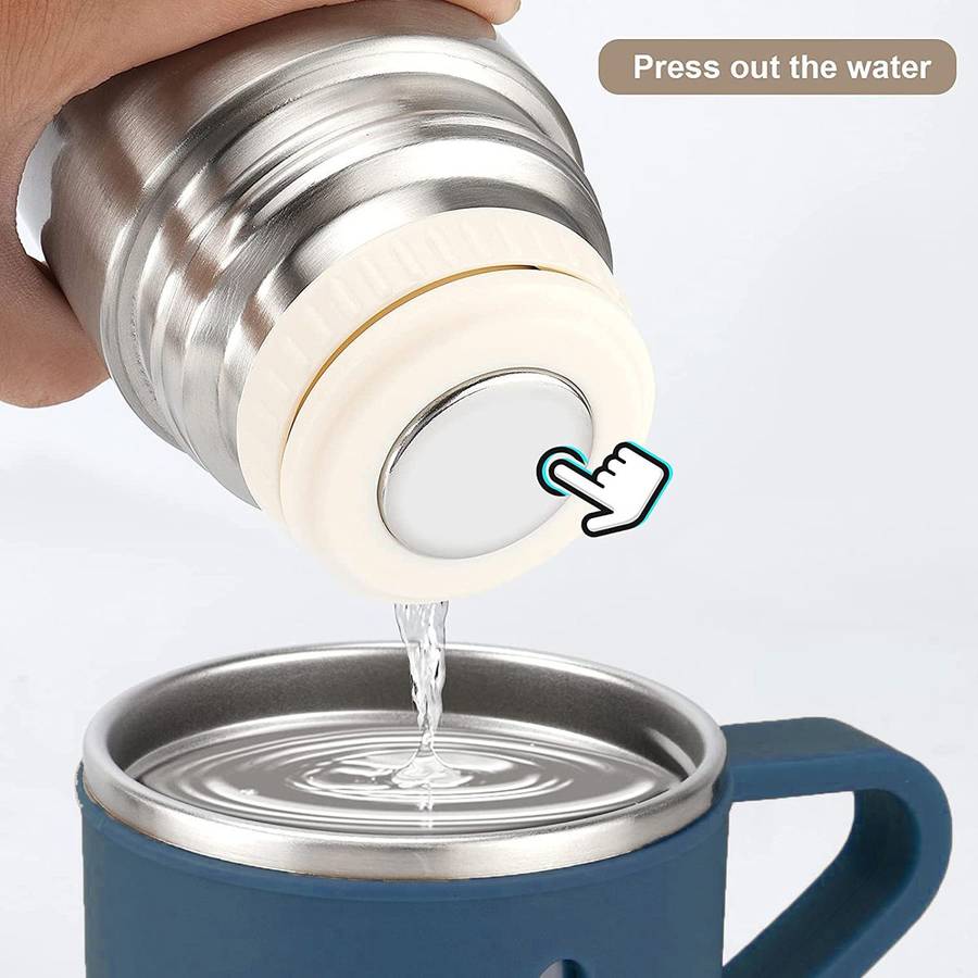 Thermo vacuum insulated flask bottle with cups - 500ml