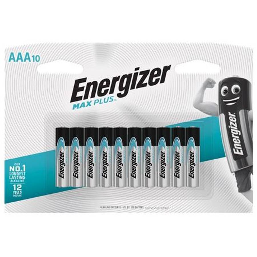 Energizer - 1.5v MAX Plus Alkaline AAA Battery Card 10 - Energizer - 1.5v MAX Plus Alkaline AAA B...