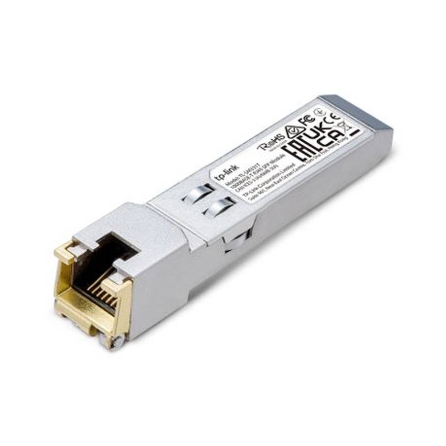 Tp-Link - SM331T 1000Base-T RJ45 SFP Module 100m Cat5e UTP Reach, Low Power - Tp-Link - SM331T 10...