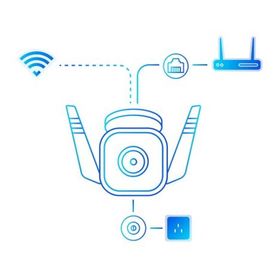 Tp-Link - Tapo TC65 Outdoor Security Wi-Fi Camera - Tp-Link - Tapo TC65 Outdoor Security Wi-Fi Ca...