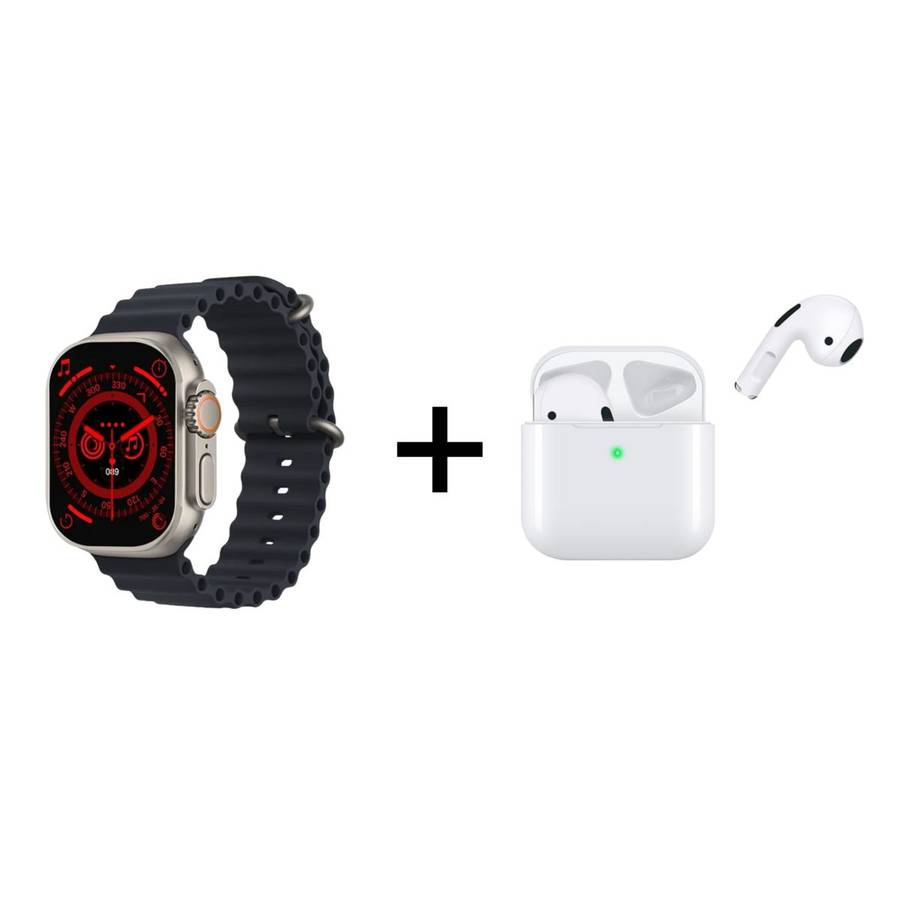 V17 COMBO 10 in 1 Smart Watch + Earbuds
