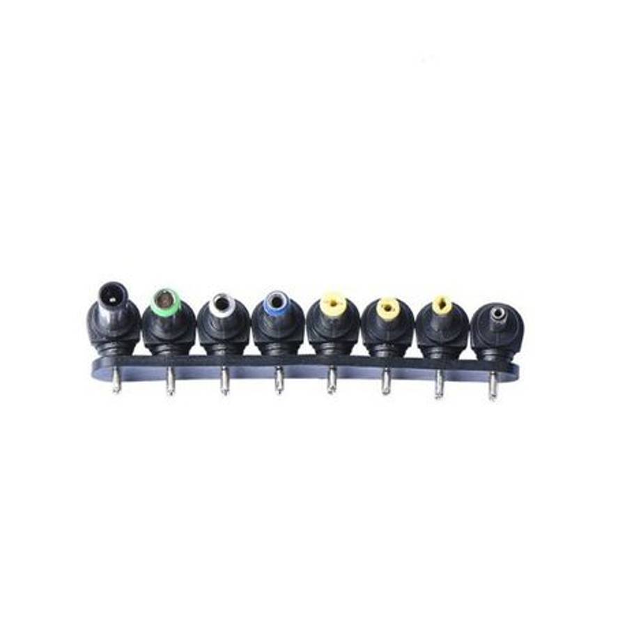 Techme Laptop Charger DC Adaptor Male to Female Tips - 8 Pack