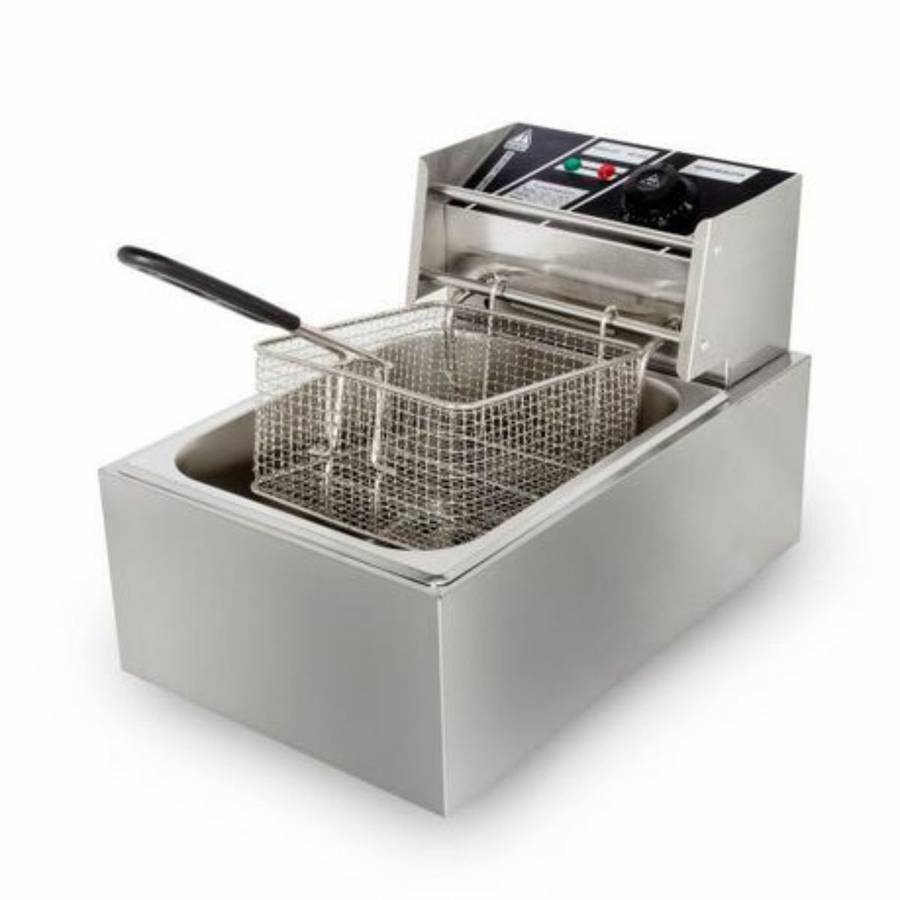 Delica 6L Stainless Steel Single Tank Electric Fryer (PLEASE READ DESCRIPTION)