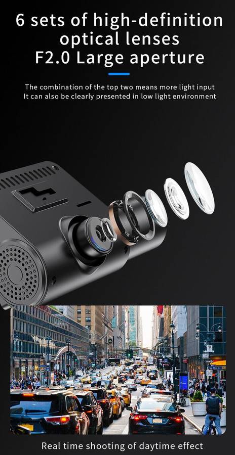 1080P Dual Camera Car Dash Cam CTC-G55