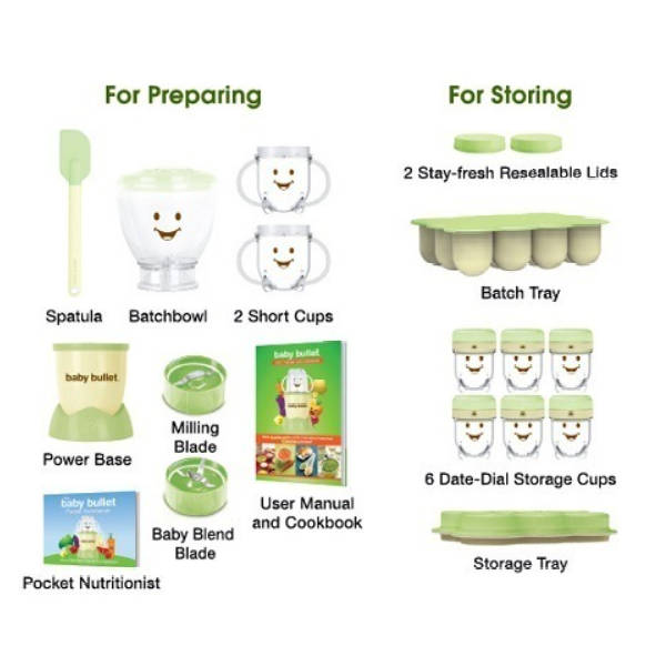 Baby Bullet - Nutrition and Food blender(20 Piece Set)