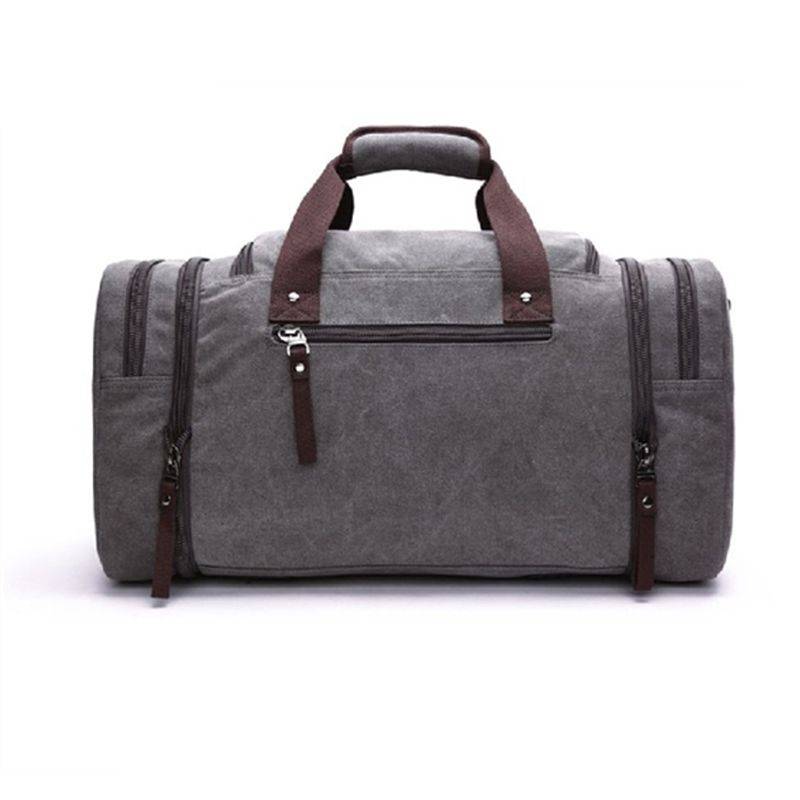 Canvas Duffel Bag Carry-on Overnight Bag - Khaki