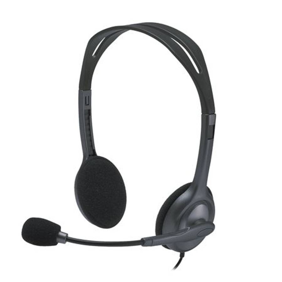 Logitech - H111 Stereo Business 3.5mm multi-device headset - Logitech - H111 Stereo Business 3.5m...
