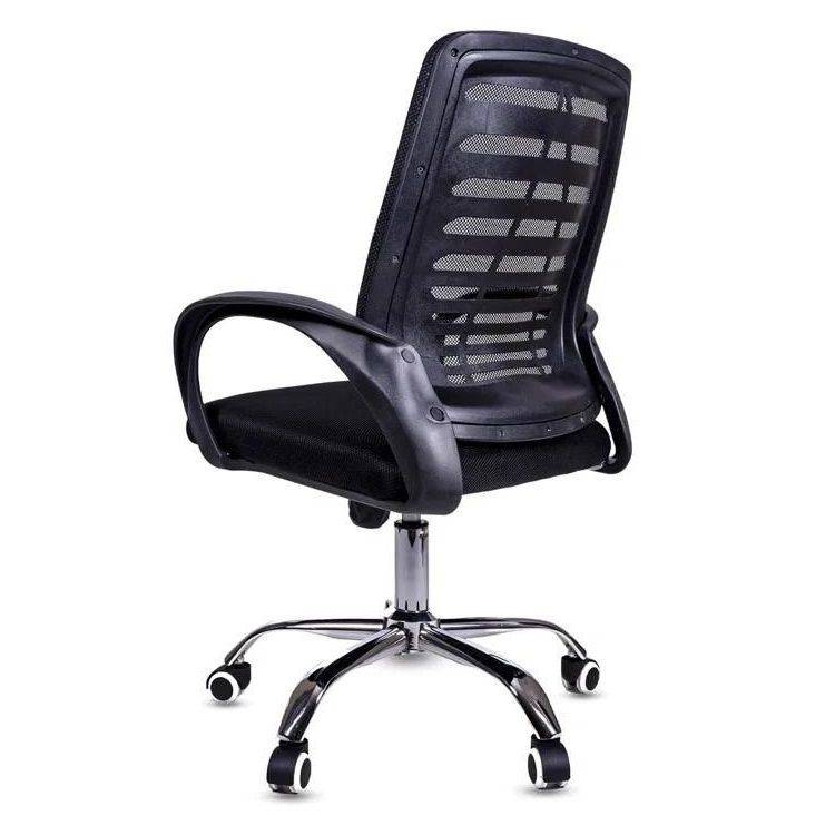 4 Pieces Of Ergonomic Mesh 360° Swivel Office Chairs With Armrest - Black