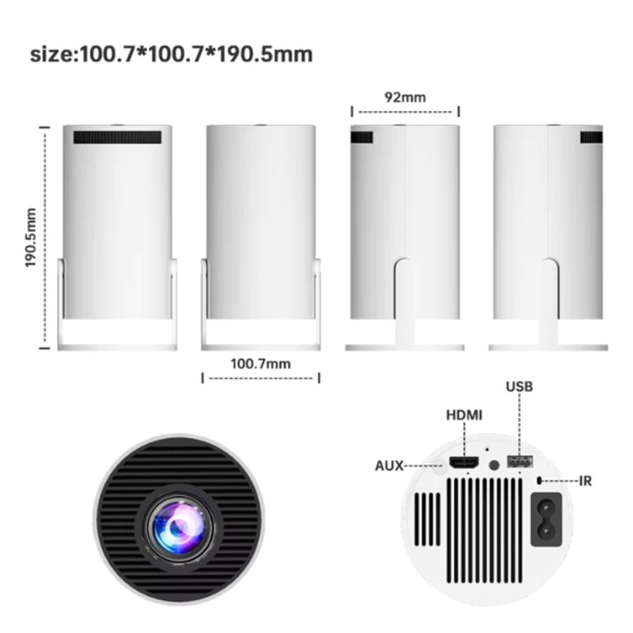 2.4G Wireless Game Projector Fully Wireless -LCD 4k Projector