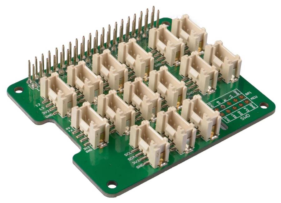 Seeed Studio 103030275 Base HAT Interface, Grove, 3.3 V in, Raspberry Pi