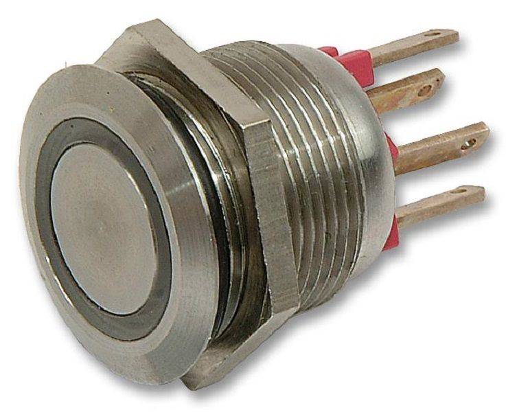 Bulgin Limited (MPI002/28/RD) Vandal Resistant Switch,19.2 mm