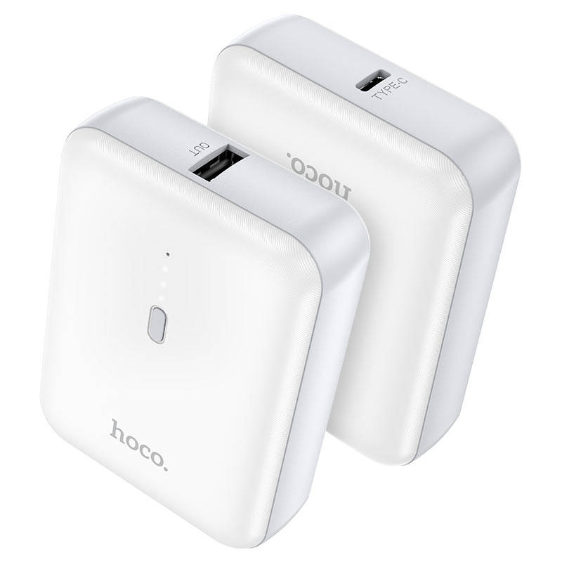 Hoco. Compact Fast Charging 5000mAh Power Bank - J96-White