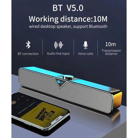 Lenovo Lecoo - DS102 - Desktop Bass Speaker With 3D Stereo Sound - Black