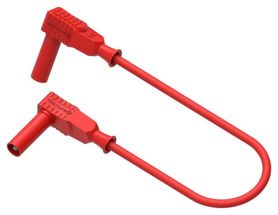 Tenma 76-024 Test Lead, 4mm Right Angle Banana Plug, 1 kV, 12 A