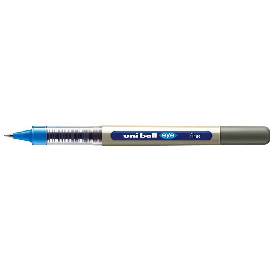 Uni-Ball Eye Fine UB-157 Rollerball Pen - Blue, Pack of 12