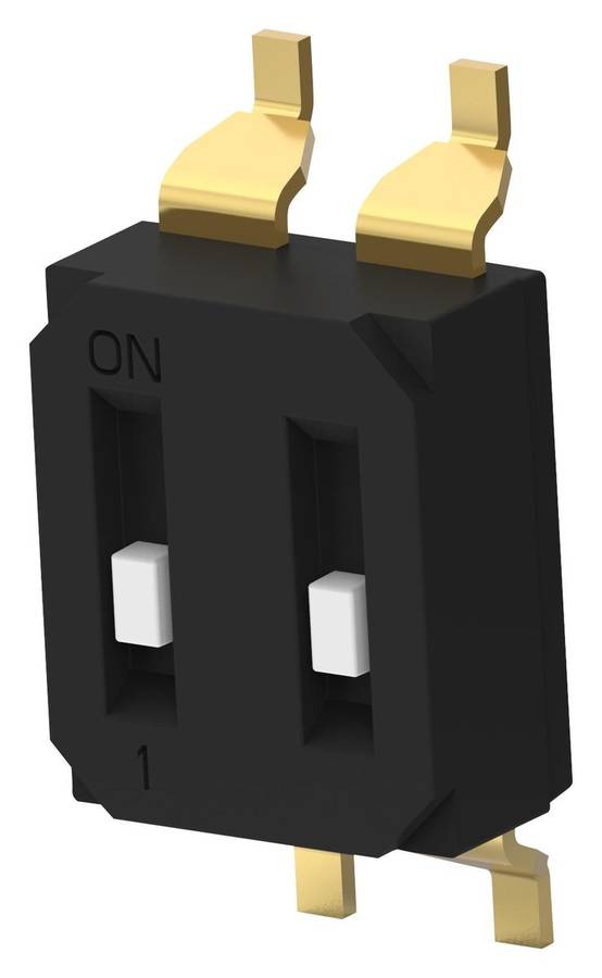 Alcoswitch (EDS02SGRNTU04Q) DIP / SIP Switch, SPST, 24 V, 25 mA