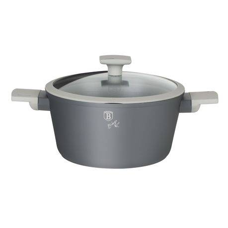 Berlinger Haus 20cm Marble Coating Non-Stick Casserole - Aspen Collection(REFURBISHED)