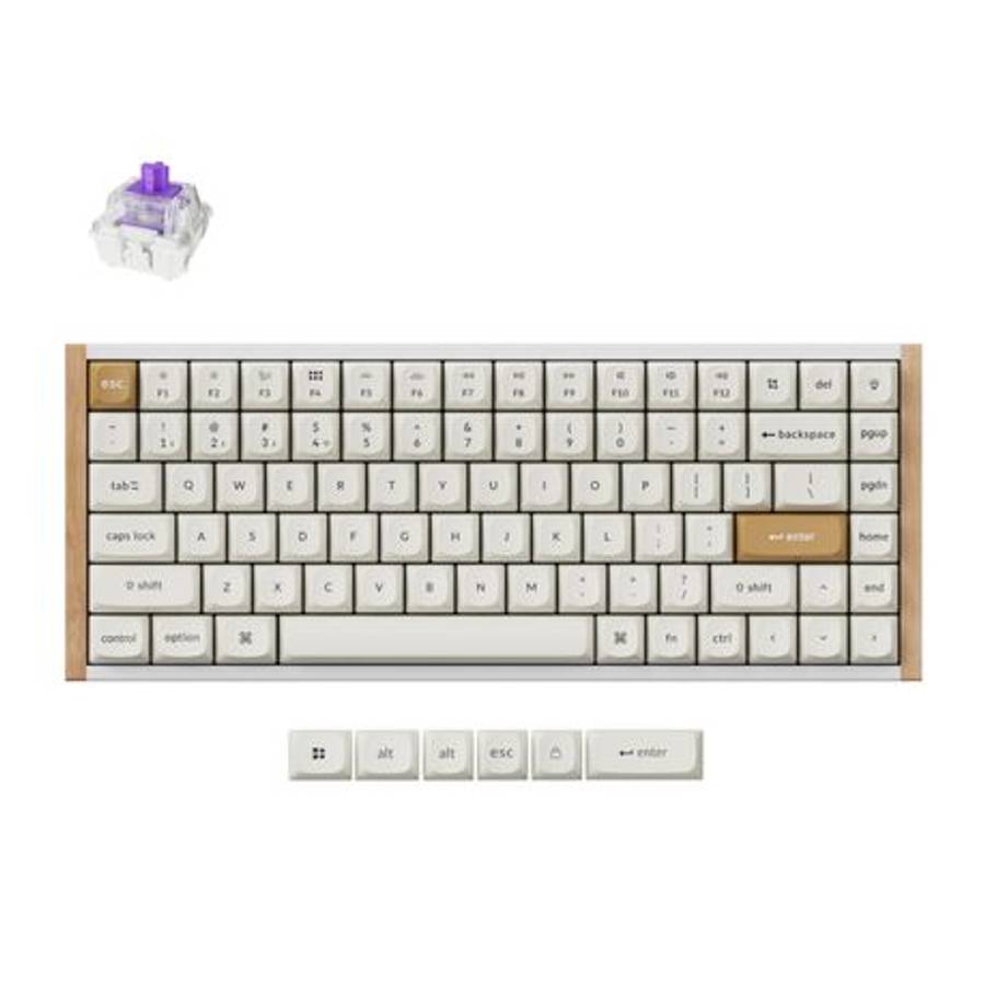 Keychron - K2 HE Wireless Special Edition Magnetic Custom Keyboard | Nebula Switch  White - Ke...