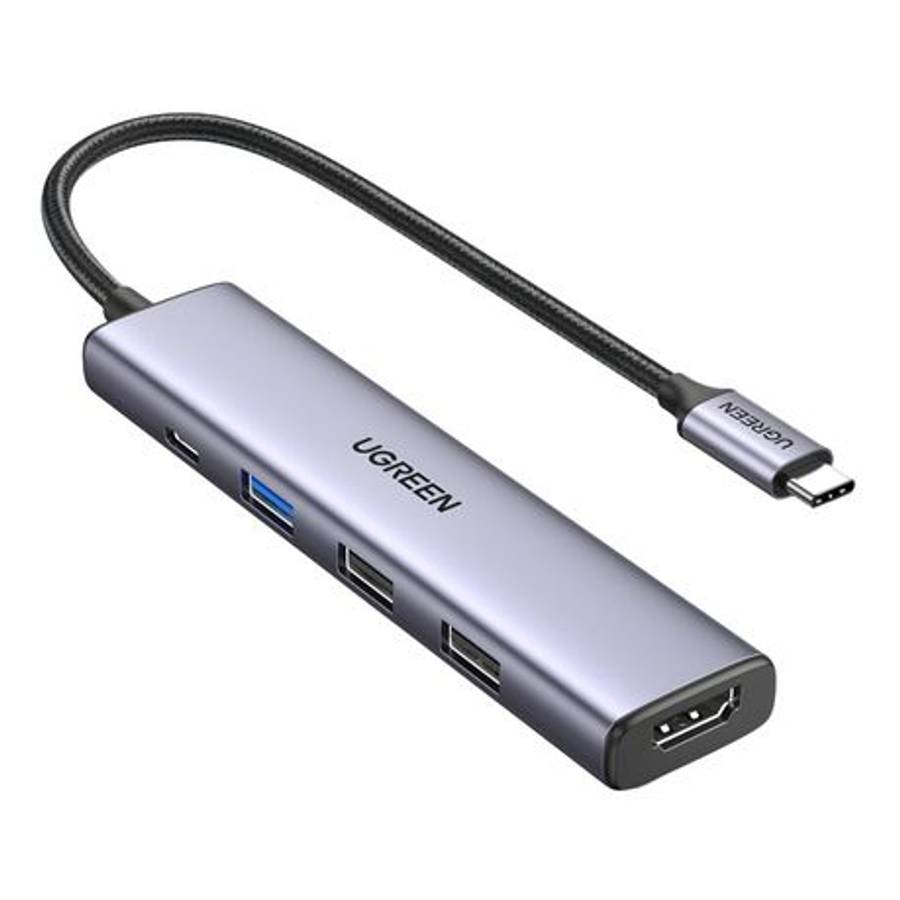 Ugreen - Revodok 5-in-1 Type-C Hub | 4K HDMI | Type-C | USB3.0 | USB2.0 - Ugreen - Revodok 5-in-1...
