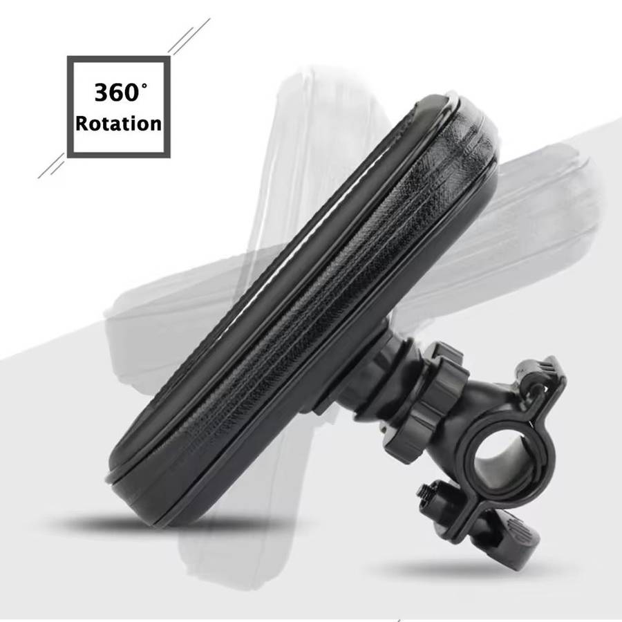 Waterproof Motorcycle Phone Holder- Universal Bike Mount with 360 Rotation