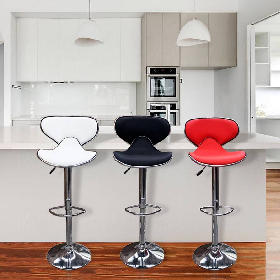 Bar Stools Cosy Adjustable - Cardinal Red Colour