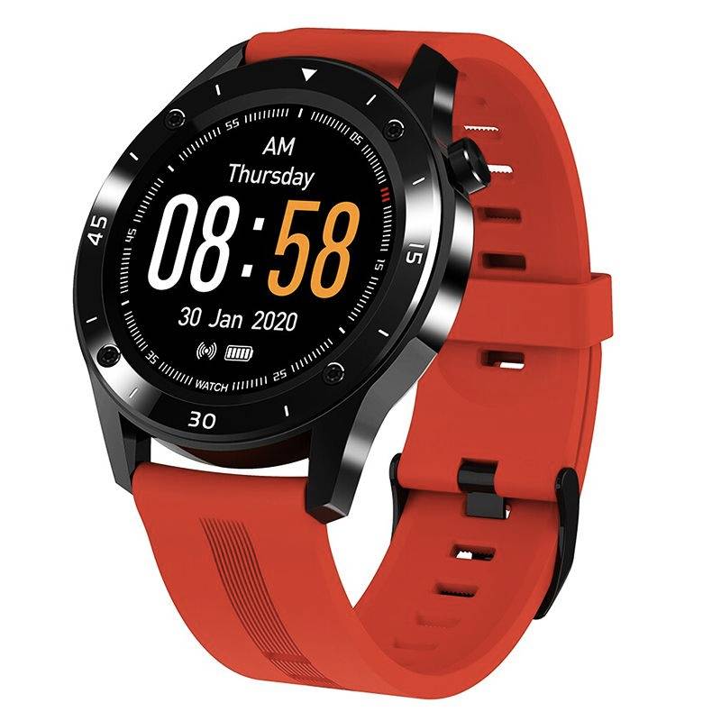 Sports Fitness Activity Tracker Smart Watch F22 Heart Rate Monitor - Vibrant Orange