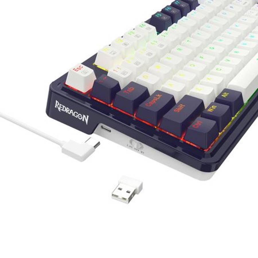 Redragon - Ucal K673 PRO Mechanical Wireless Gaming Keyboard - Black - Redragon - Ucal K673 PRO M...
