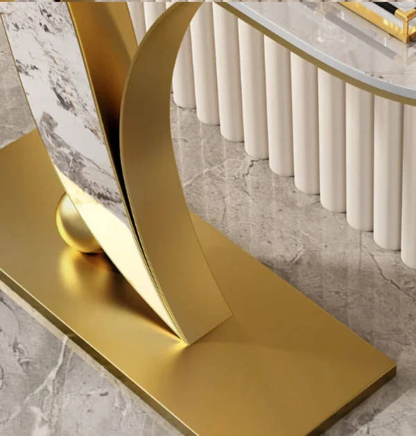 Modern marble console server table