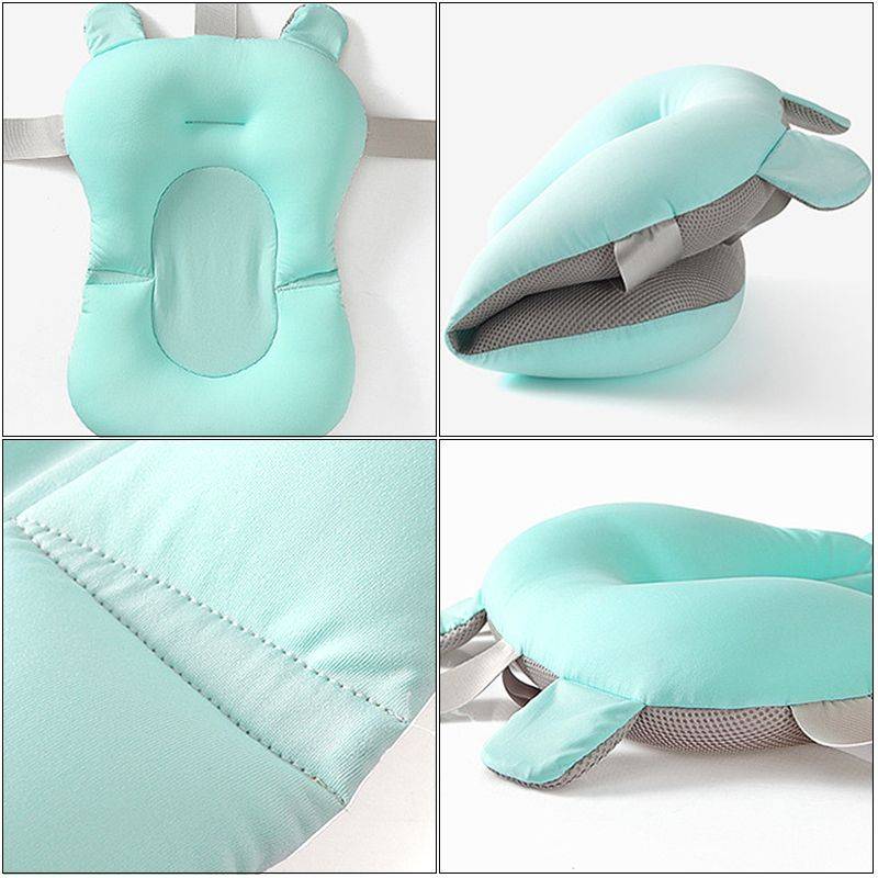 Newborn Safety Bath Support Cushion - Blue