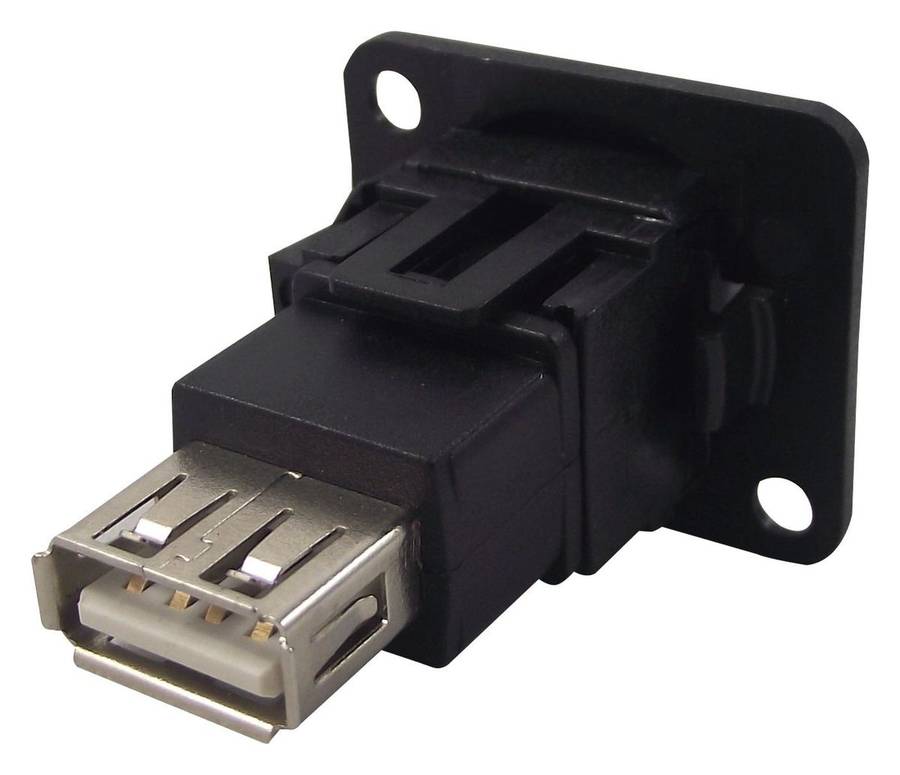 Cliff Electronic (CP30207NX) USB Adapter, Plain Hole, USB 2.0, FT