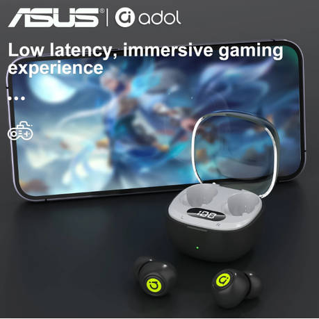 ASUS - AS101 - Semi-In-Ear Noise Cancelling Earbuds With Mic - Black
