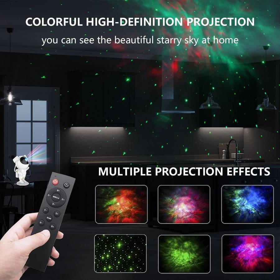 Astronaut Galaxy Sky Night Light Starry Projector with Remote Control