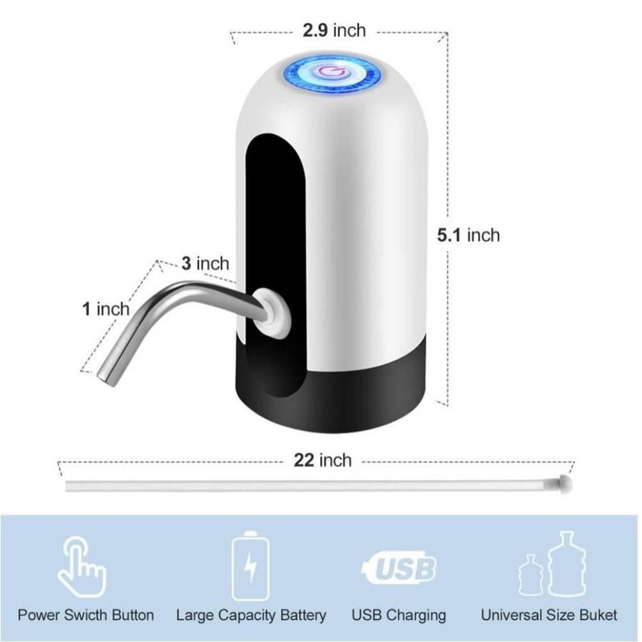 USB-Rechargeable Water Dispenser  Automatic Water Bottle Pump