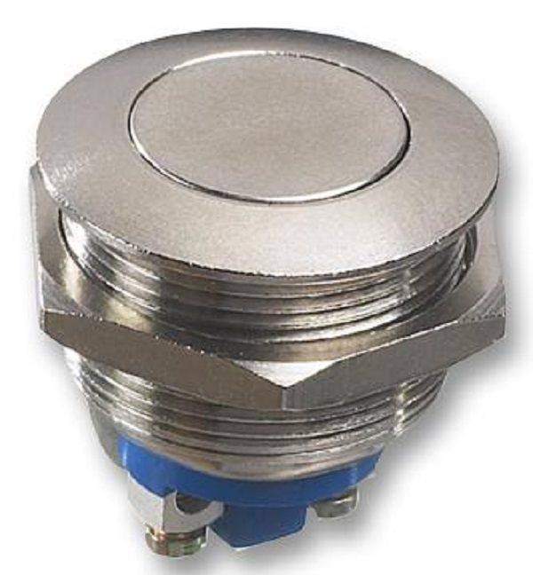 Apem (AV021003C900) Vandal Resistant Switch, AV Series, 22.2 mm