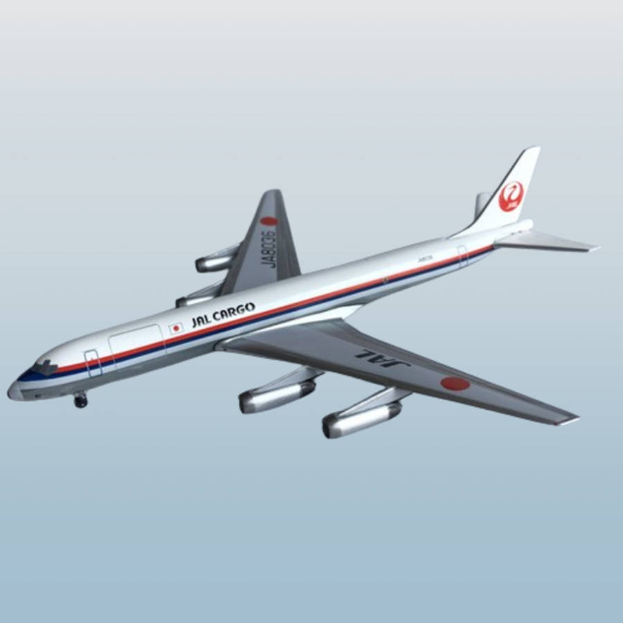 1:400 Scale, JAL ( Japan Air lines) Cargo, Douglas DC-8, Display Model