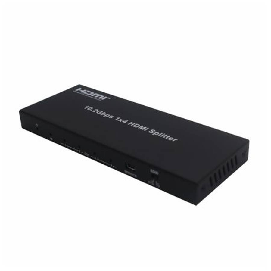 HDCVT - 1×4 HDMI 1.4 Splitter 4K with EDID Management - HDCVT - 1×4 HDMI 1.4 Splitter 4K with E...