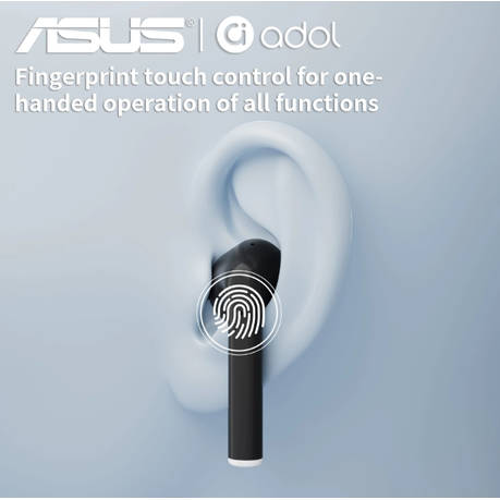 Asus - High Sound Quality Wireless Bluetooth Earbuds With Mic - Green