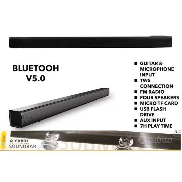 Andowl 85cm Soundbar Audio Surround Sound System - with Remote