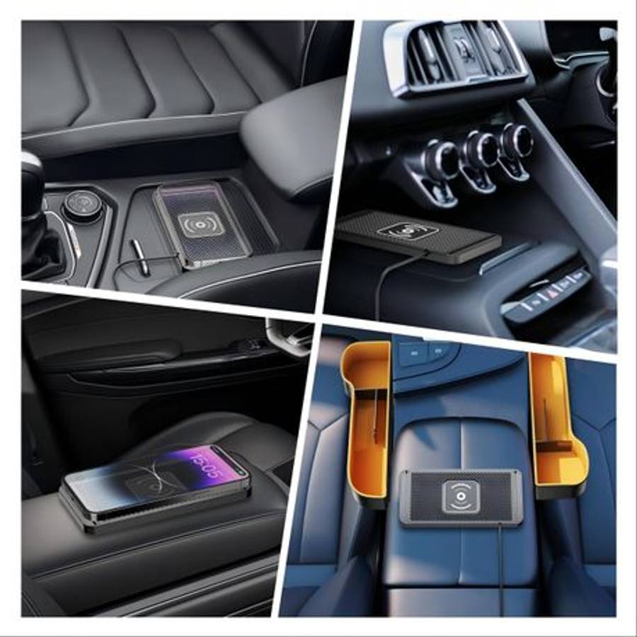 Vehicle Non-Slip Wireless Car Charger, Cuttable - 1m USB