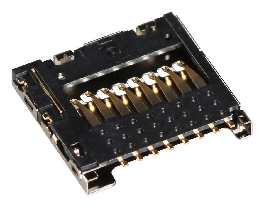 Molex (104031-0811) Memory Card Connector, MicroSD, Push-Pull, 8 Contacts