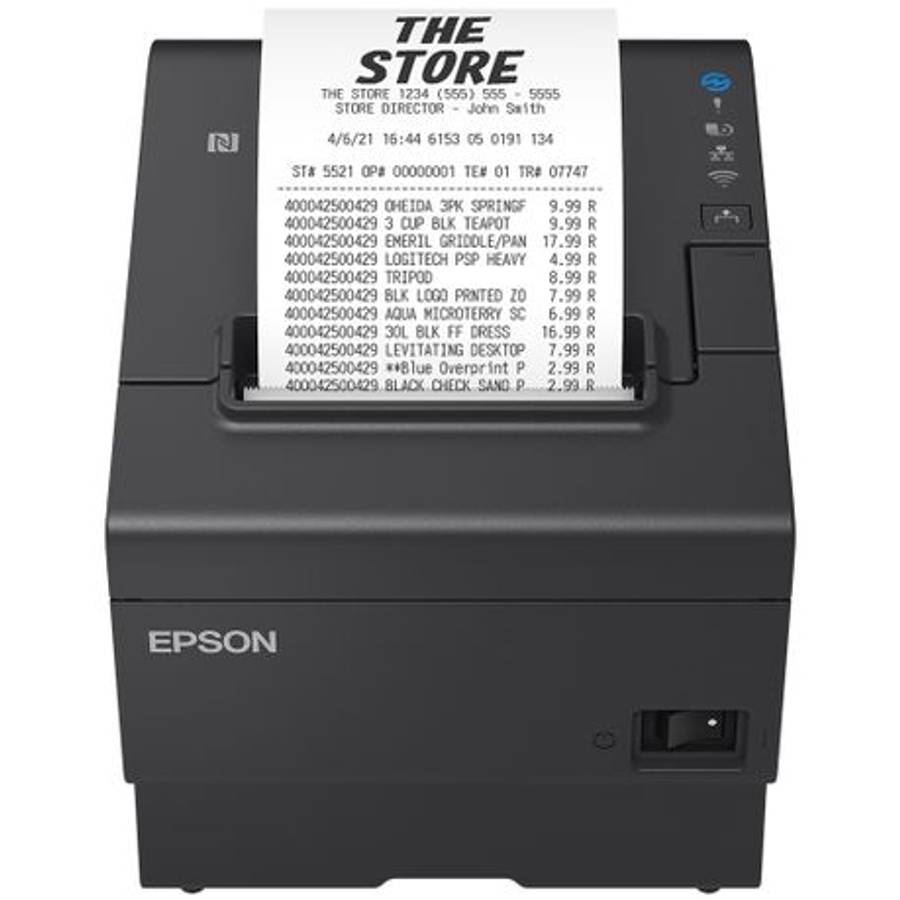 Epson POS - Epson - TM-T88VII-112 POS Thermal Receipt Printer - Black - Epson POS - Epson - TM-T8...