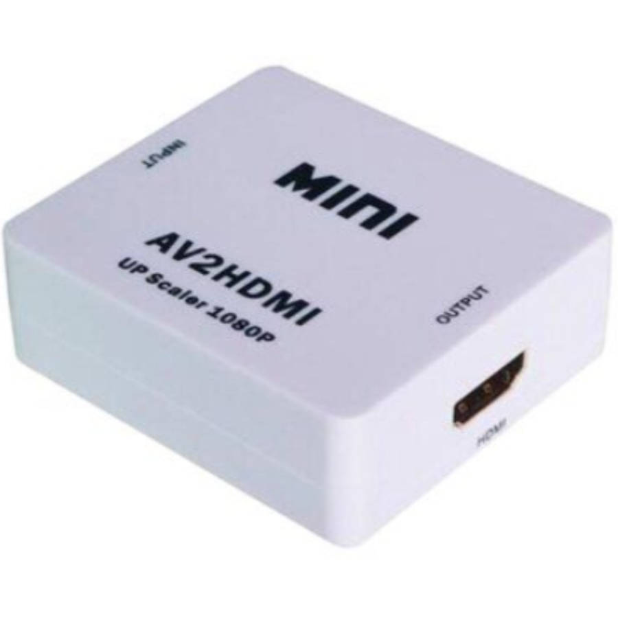 Mini AV To HDMI Converter Adapter - RCA Cable to HDMI Splitter HDMI Adapter
