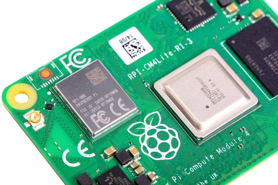 Raspberry-Pi (CM4001000) Compute Module 4 Lite, 1GB RAM, ARM Cortex-A72